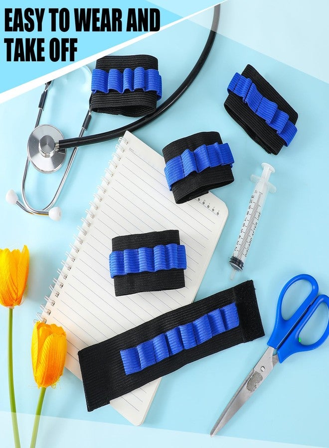 Threlaco 6 Pack Phlebotomy Tube Holder Wristband Blood Draw Tube Bracelet Strap Blood Draw Caddy Kit Hold 8 Phlebotomy Tubes - Image 4